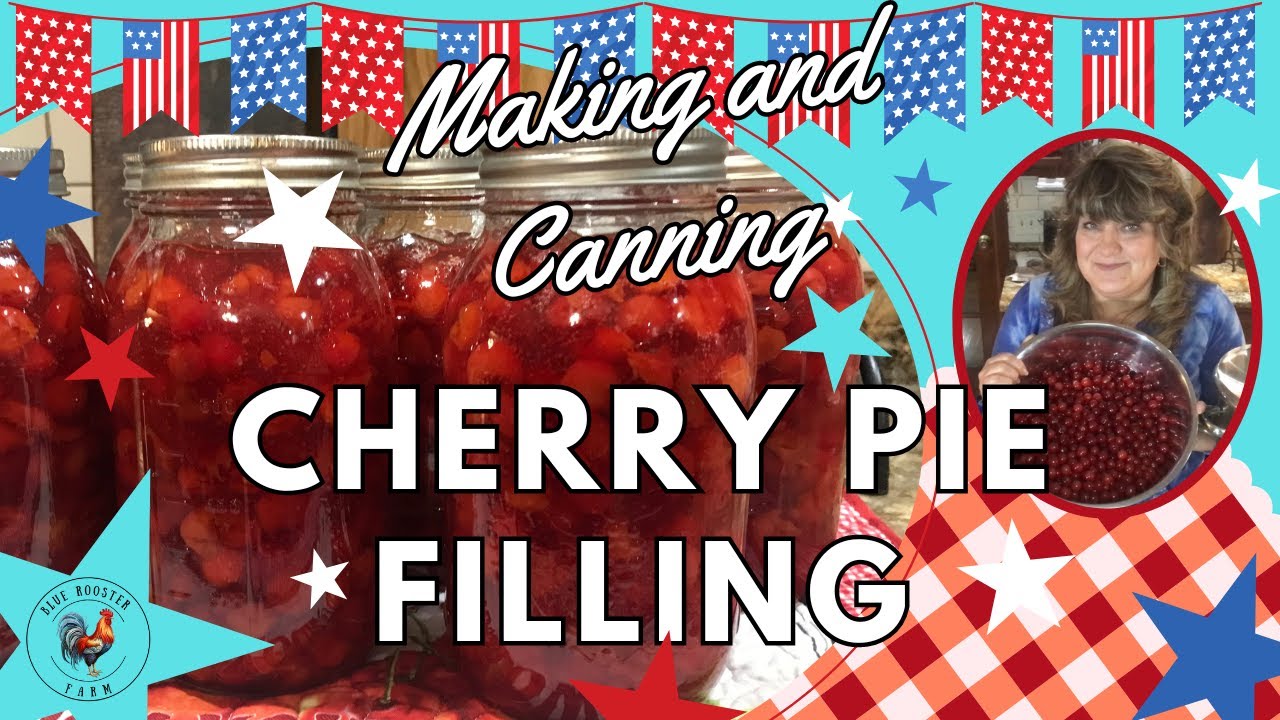 Making and Canning Cherry Pie Filling...This is so Good!  (Water-Bath or Steam Canning...Fruitsaver)