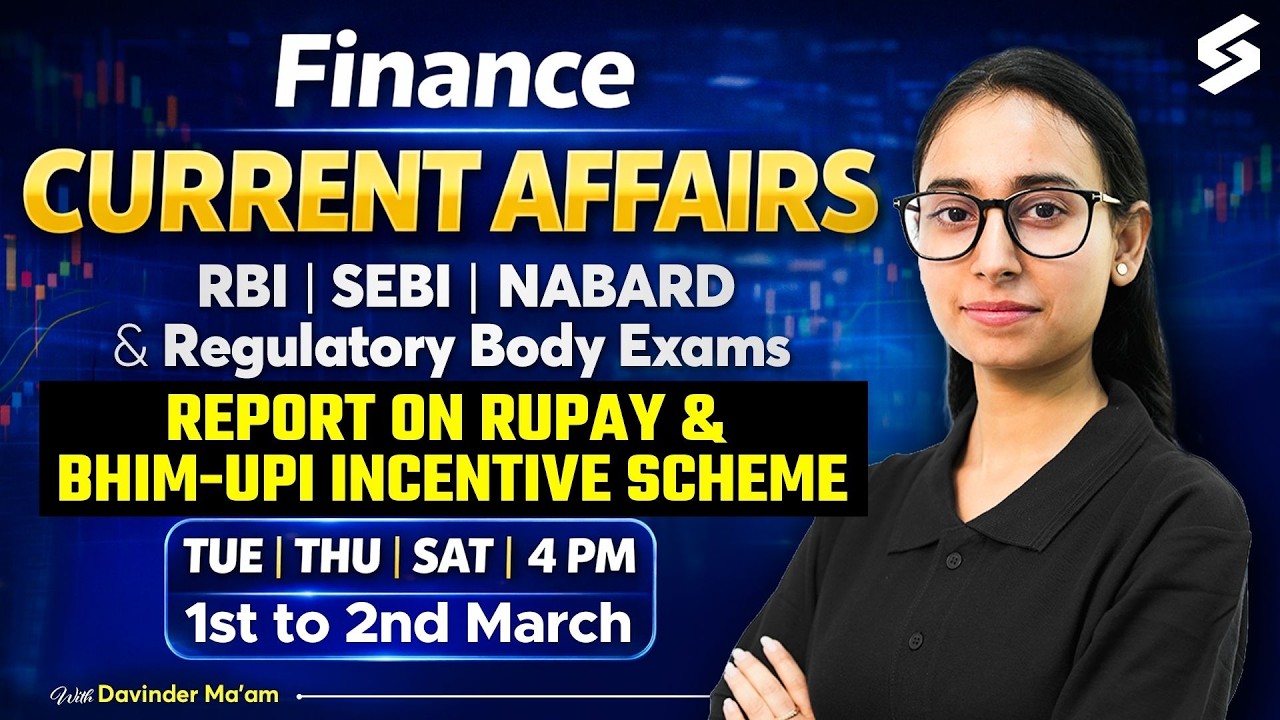 Finance Current Affairs for RBI Grade B | RBI Grade B Classes | RBI Preparation 2026 | Davinder Mam