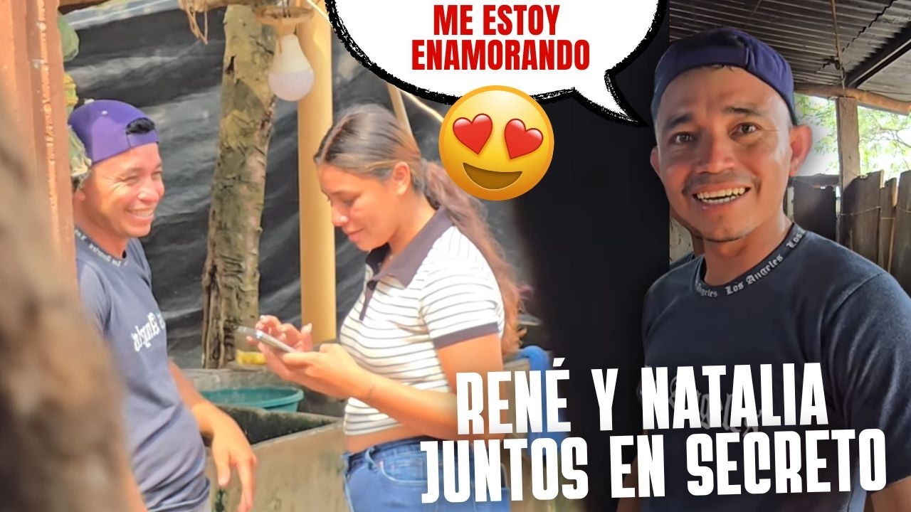 RENÉ mas feliz que nunca y ya sabemos por que😱lo cachamos muy juntitos con Natalia❤️😍