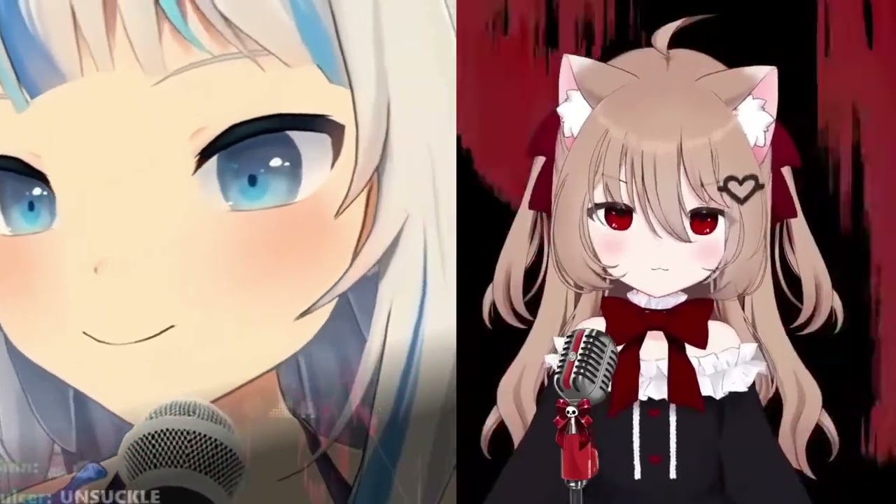 Gawr Gura & Evil Neuro Sama duet - Diggy diggy hole cover by Wind Rose