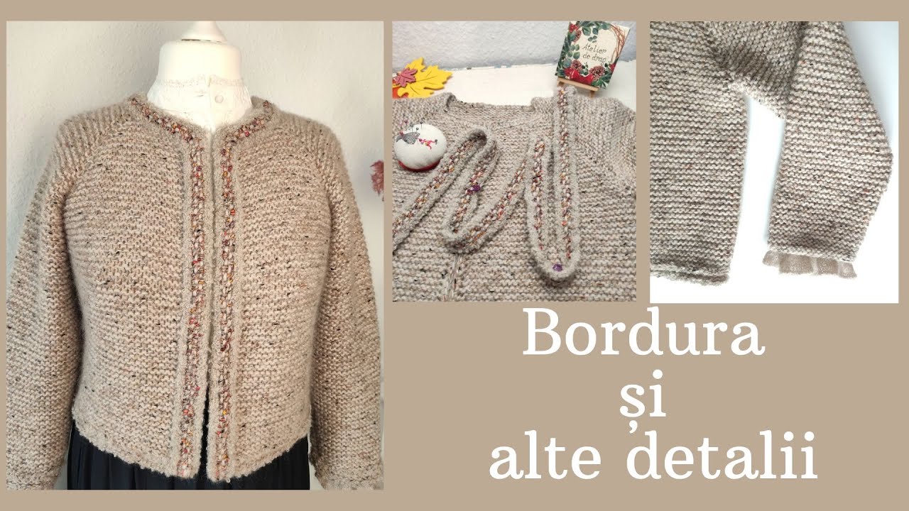 „Primul meu cardigan” - Cum am facut bordura si alte detalii