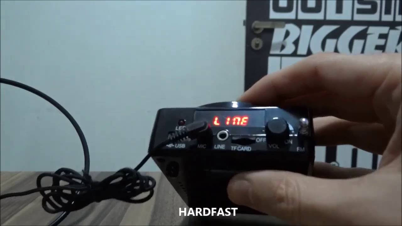 Megafone Amplificador Voz Microfone Professor Radio FM USB MP3 Fone Ouvido k150 Aula Palestra