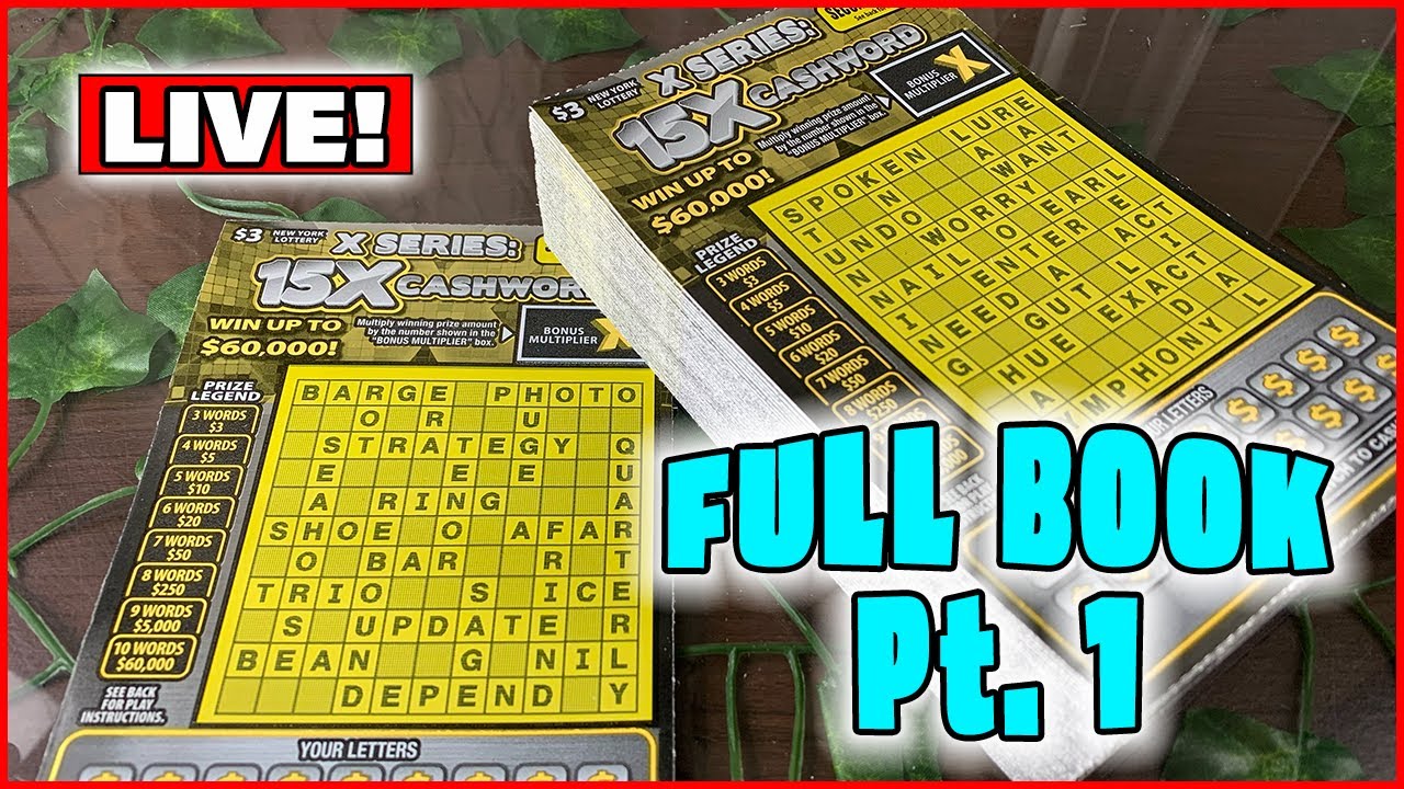 Full Book Series: 15X Cashword! Pt.1 NY Lottery Crossword Tickets Live