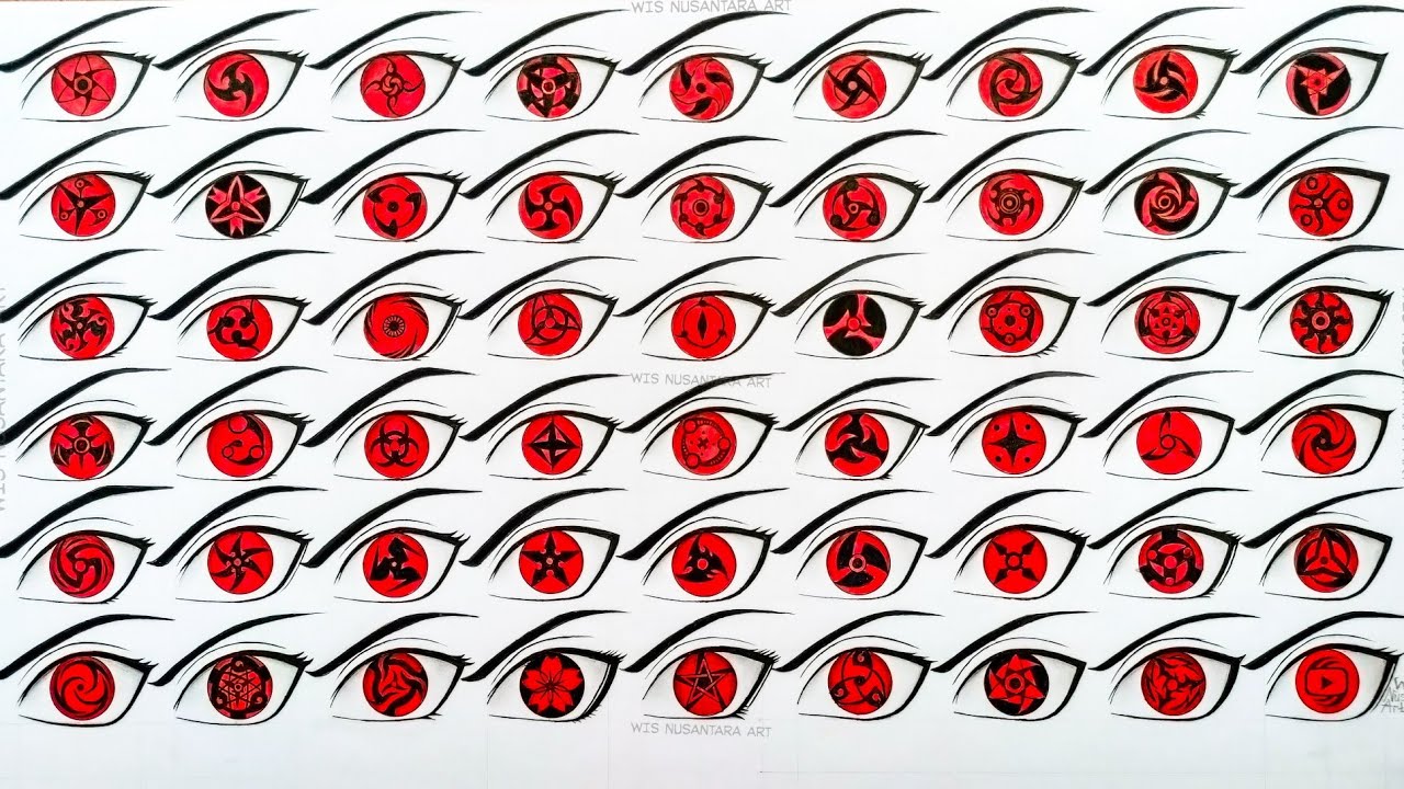 CRAZY DRAWING +50 MANGEKYOU SHARINGAN !