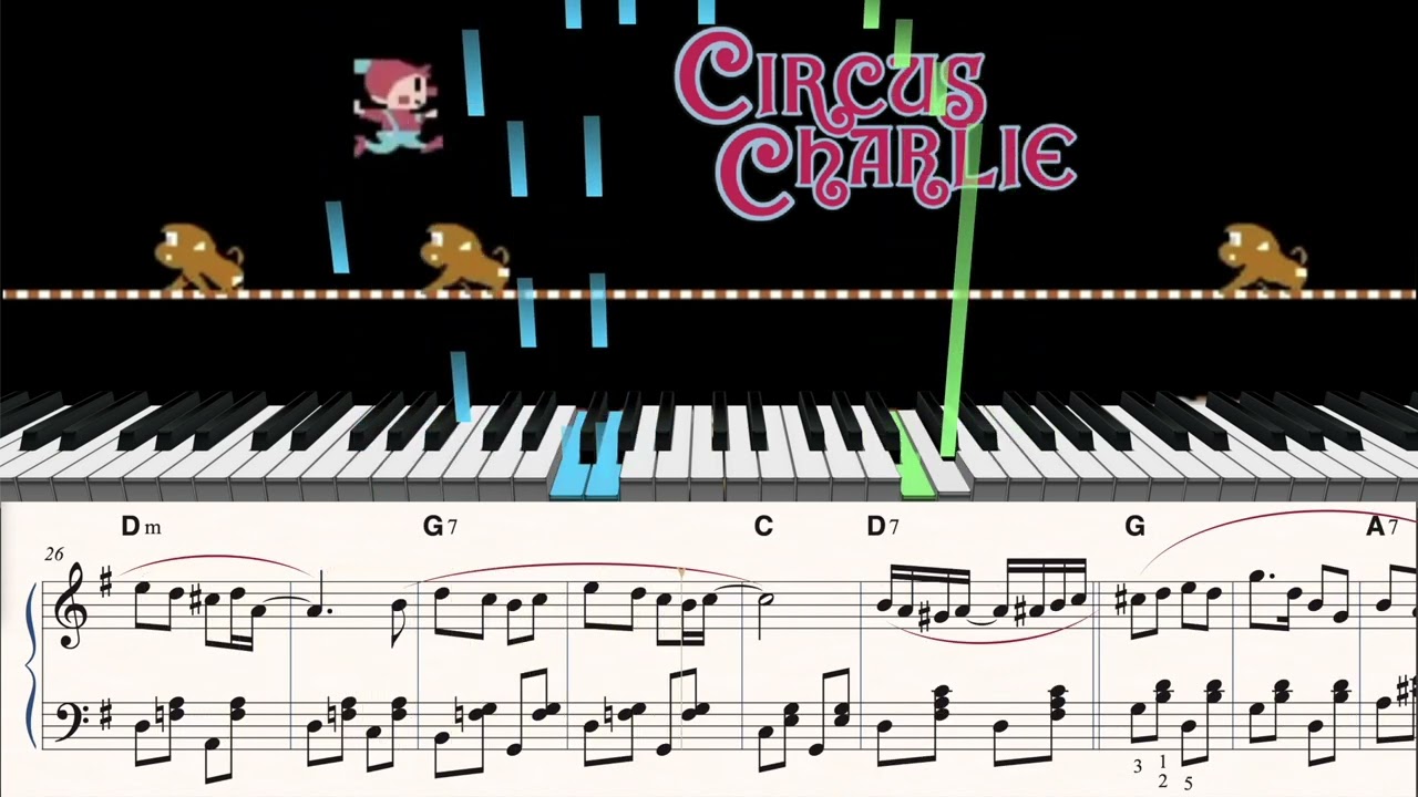 Circus Charlie - Monkey's level (sheet music)