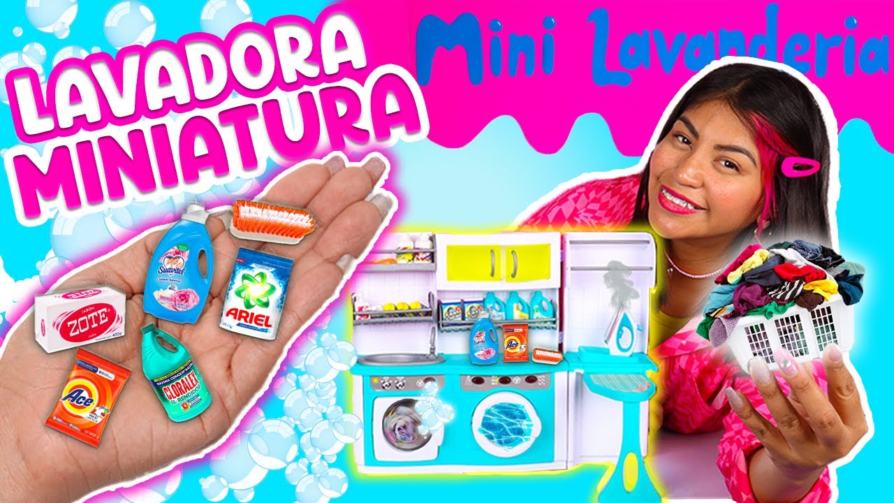 ABRIENDO UNA LAVANDERÍA MINIATURA🧺 ¡Con Mini Accesorios! ❤️| CONNY MERLIN