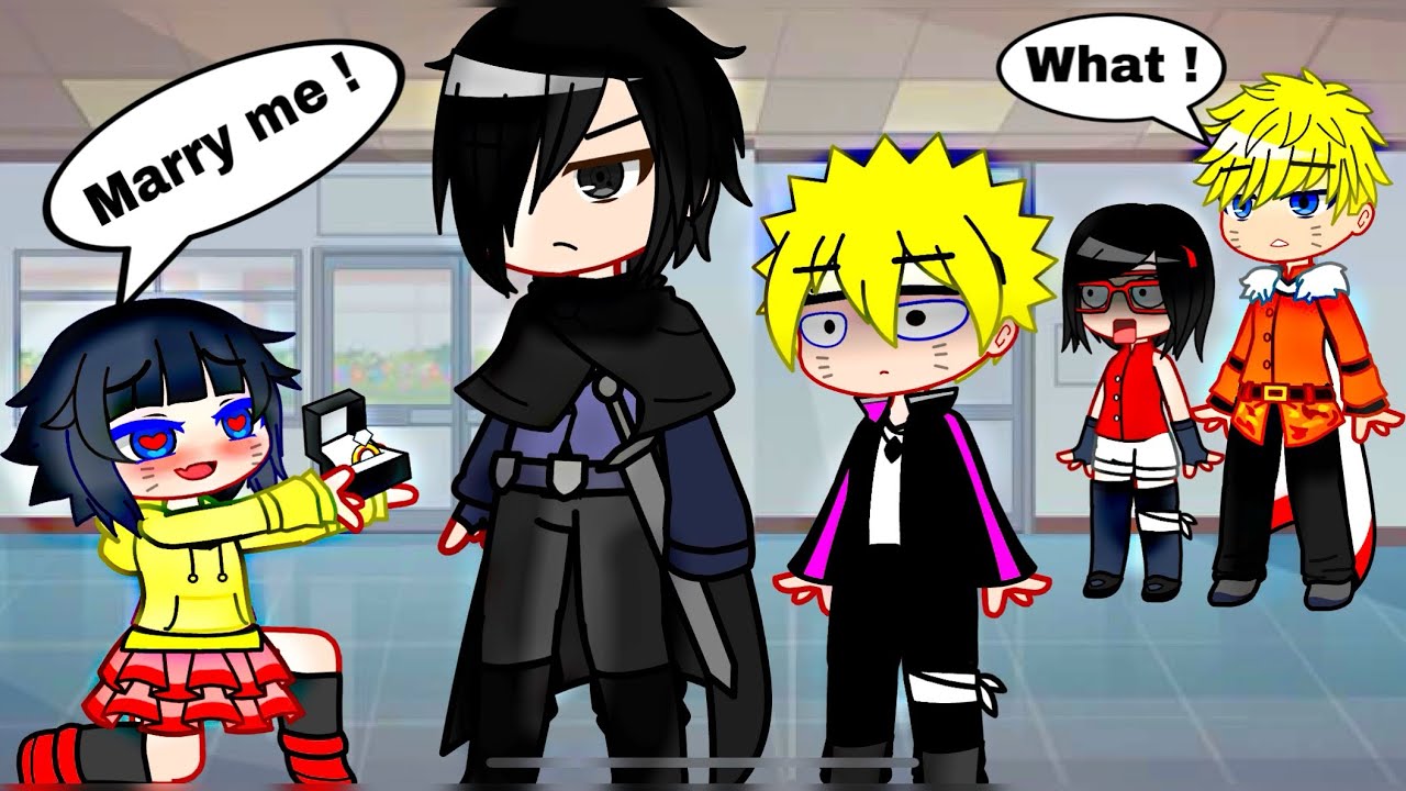 “Can I marry Your best friend, Dad? 😭😍” || Naruto Sasuke || Boruto meme || Gacha Club
