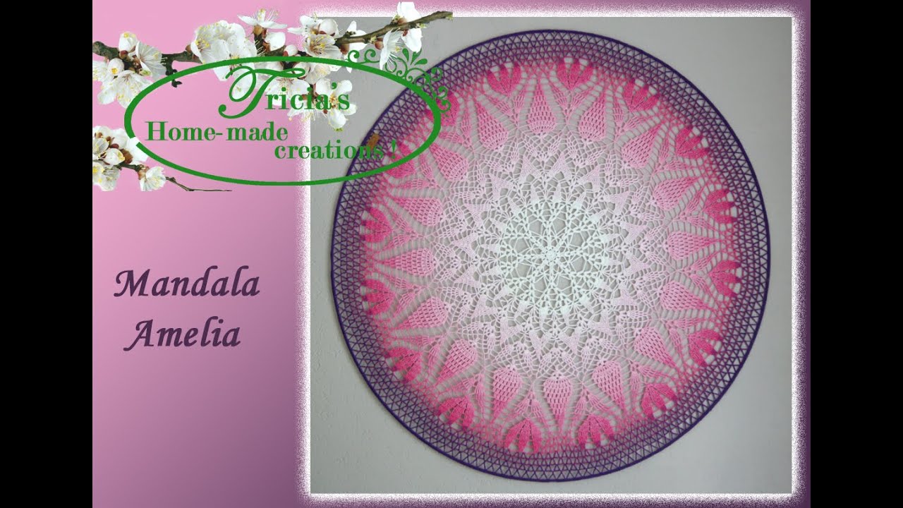 Mandala Amelia haken 110 cm (with english description)