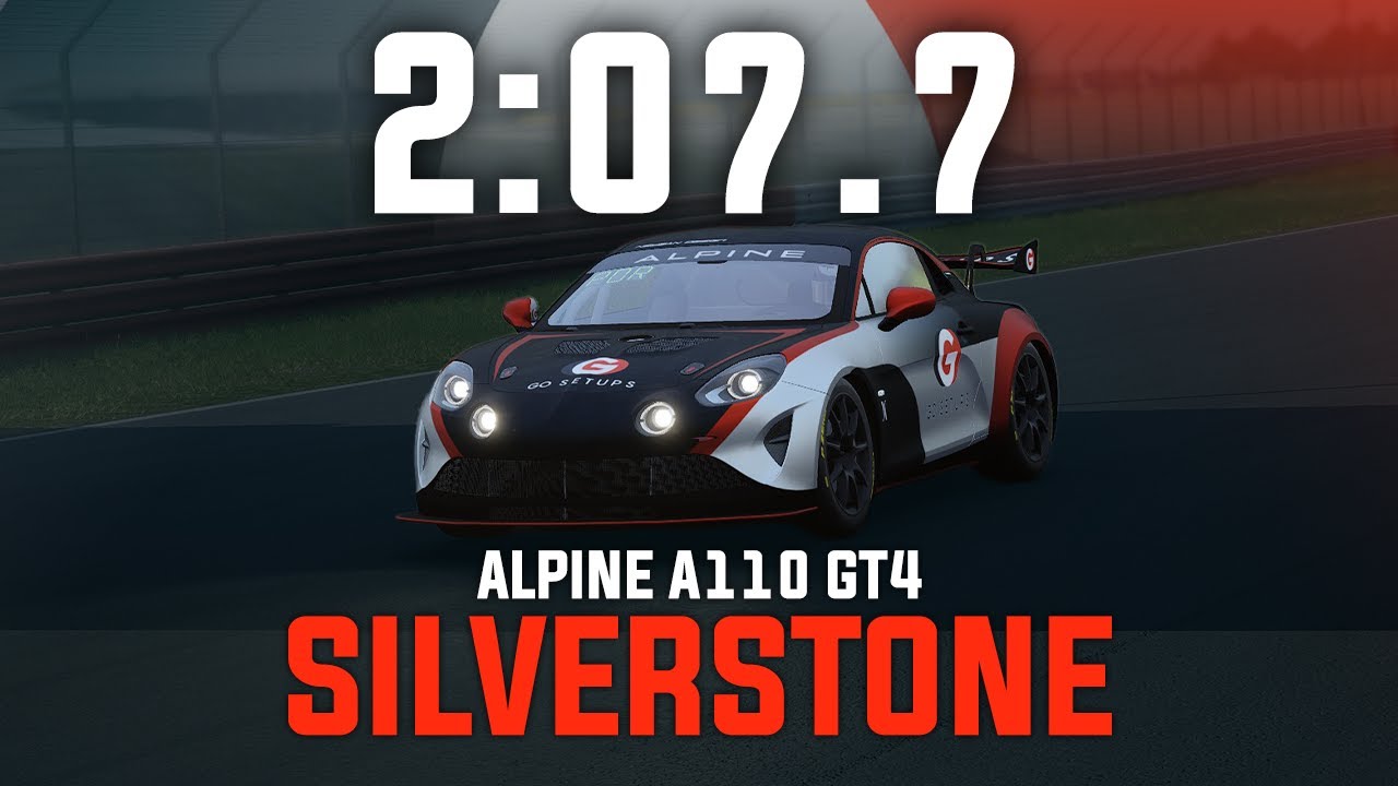 Silverstone 2:07.7 - Alpine A110 GT4 - GO Setups | ACC 1.10.2