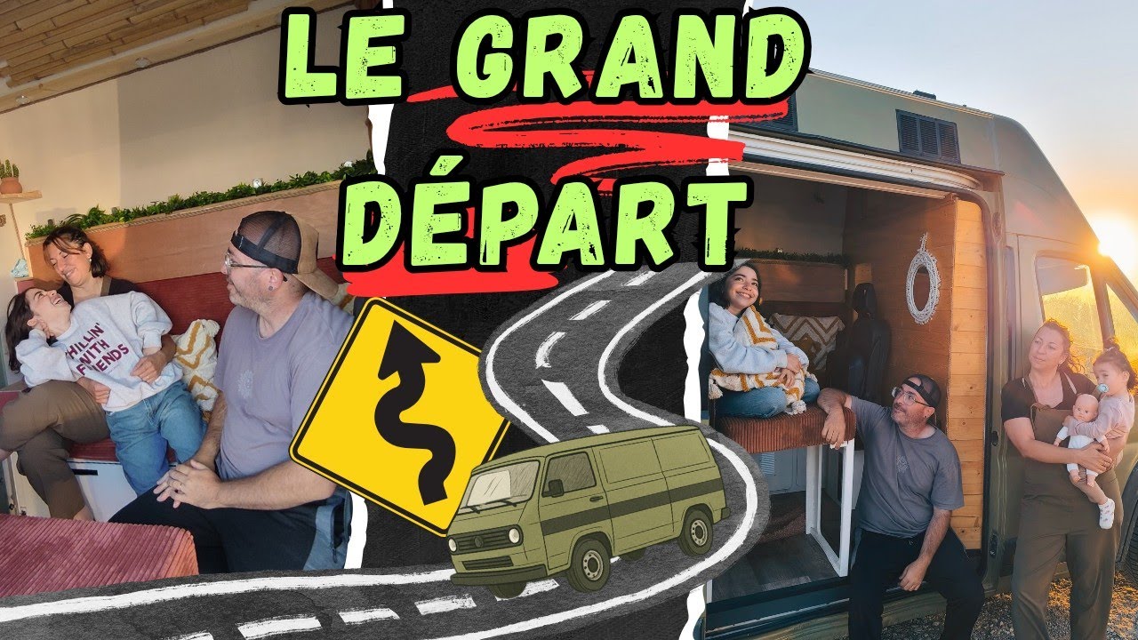 Le GRAND départ ! On commence notre vie NOMADE en VAN ! 🌍 🚐 / Van Aménagé