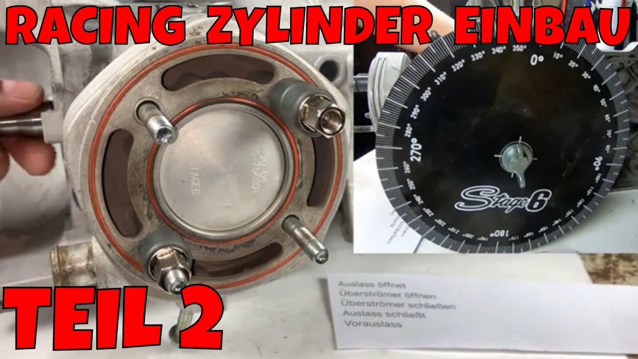Racing Zylinder einbauen / Porten / Steuerzeiten und Quetschkante einstellen Teil 2 High End Motor