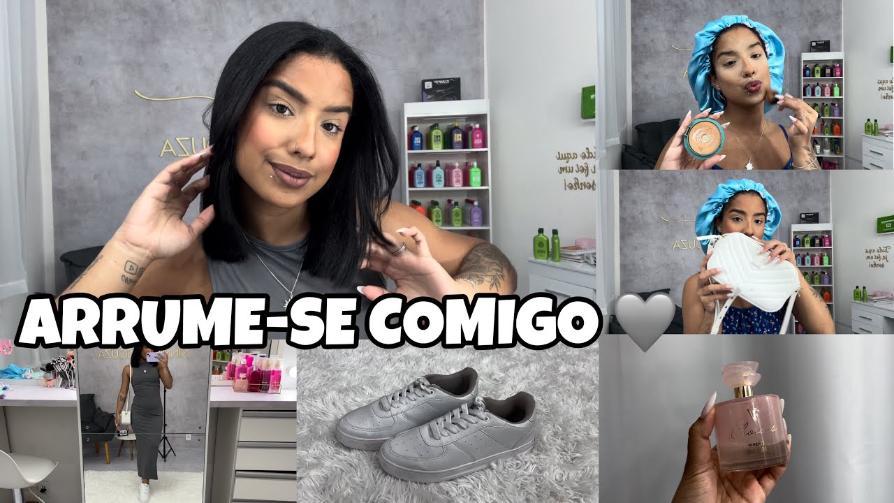 ARRUME-SE COMIGO PARA SAIR 🩶 | make, look, acessórios, perfume…