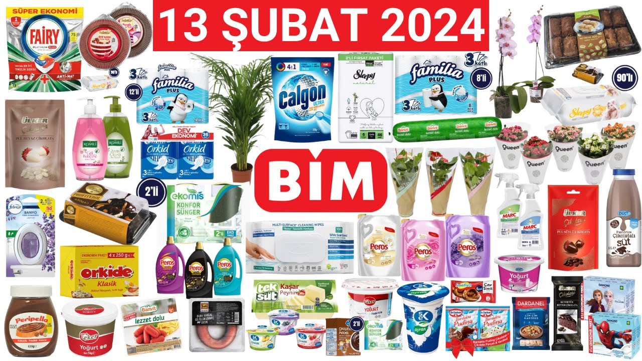 BİM 13 ŞUBAT 2024 | GIDA TEMİZLİK ÜRÜNLERİ | RESMİ KATALOGDAN | BİM KAMPANYA İNDİRİM | Bim Aktüel