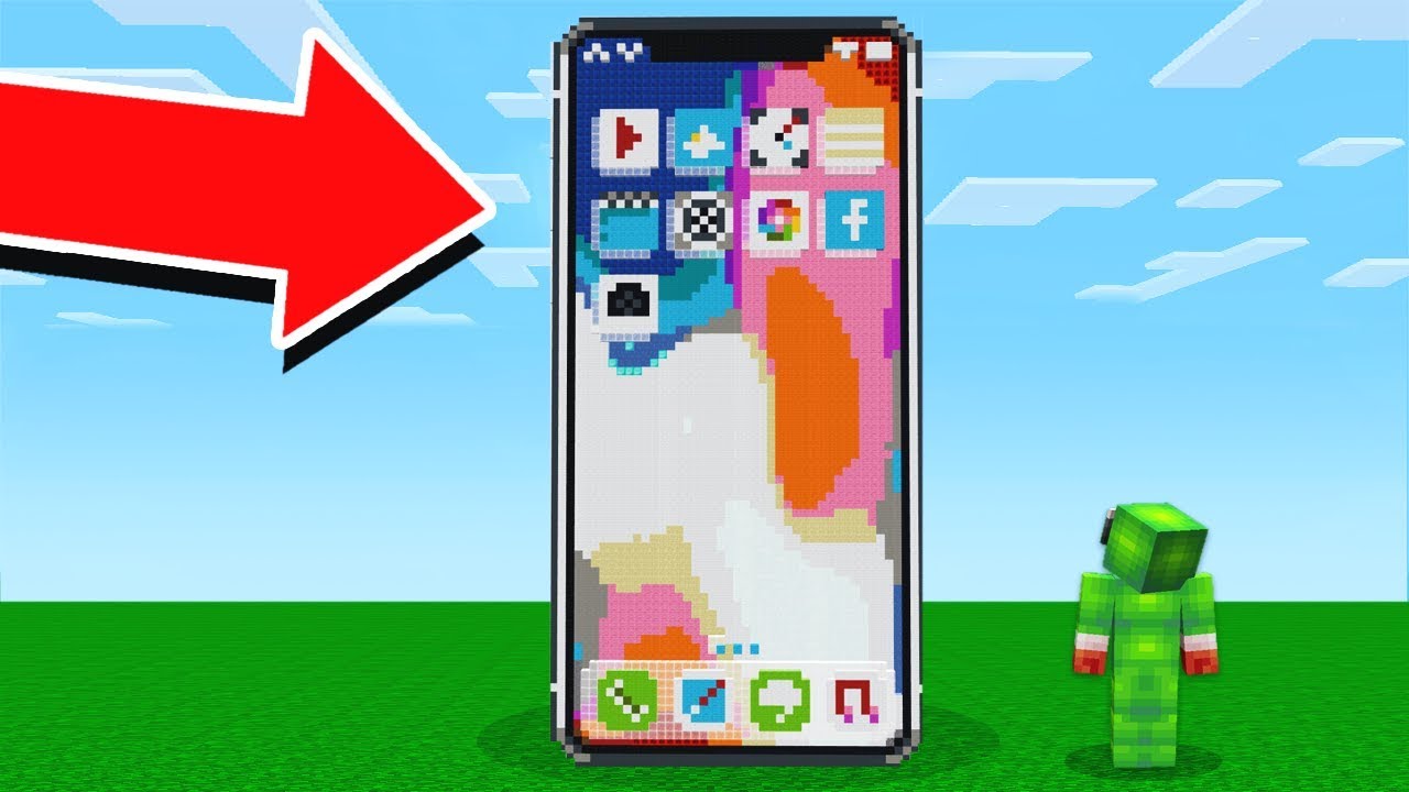 WORKING iPHONE X IN MINECRAFT!