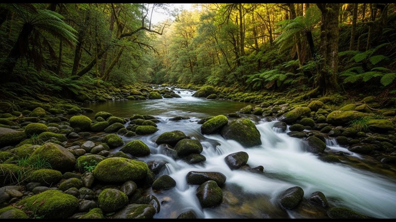 🌊 Relaxing River Sounds | Nature ASMR for Sleep, Study & Meditation