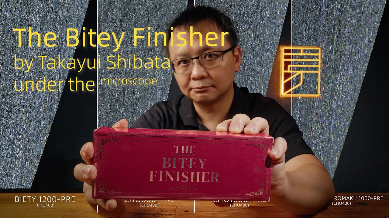 Shibata Bitey Finisher Sharpening Stone Compared Under the Microscope