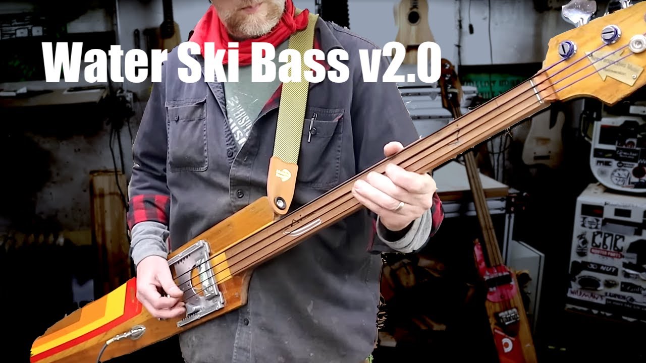 Water Ski Fretless Bass Guitar - V2.0