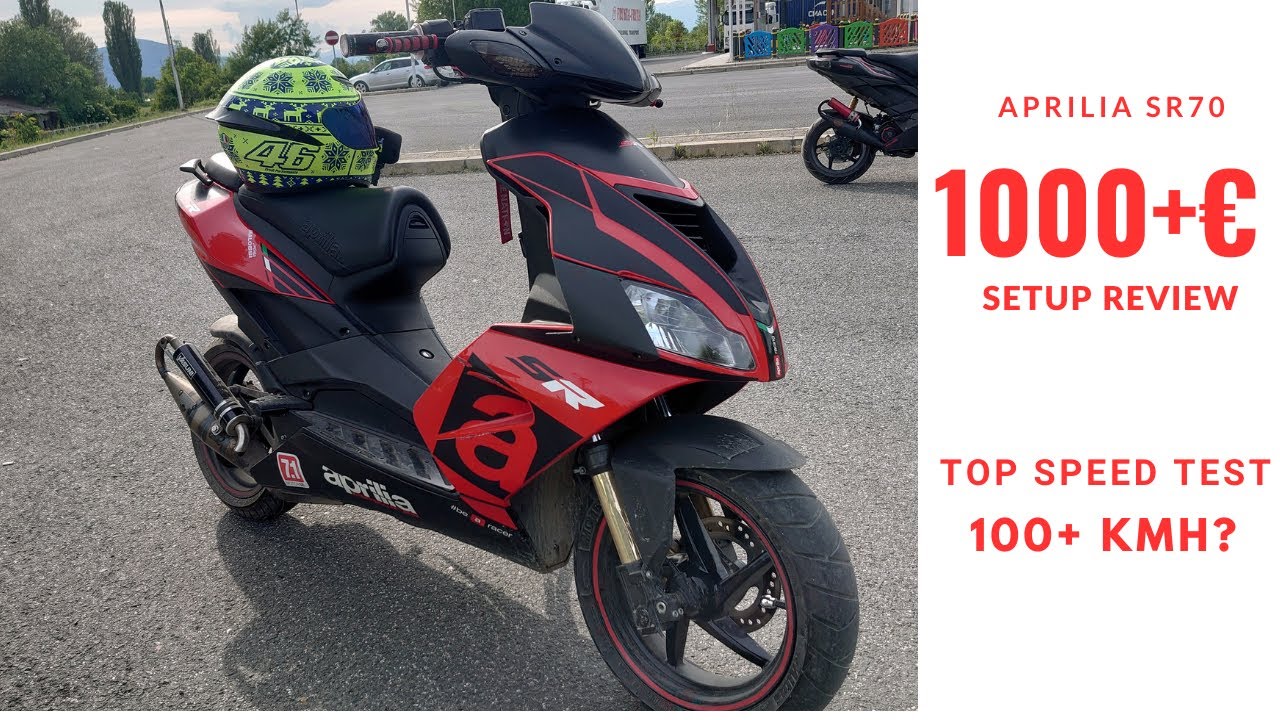 Обзор ежедневной настройки Aprilia SR70 Top Speed ​​и информация о борту
