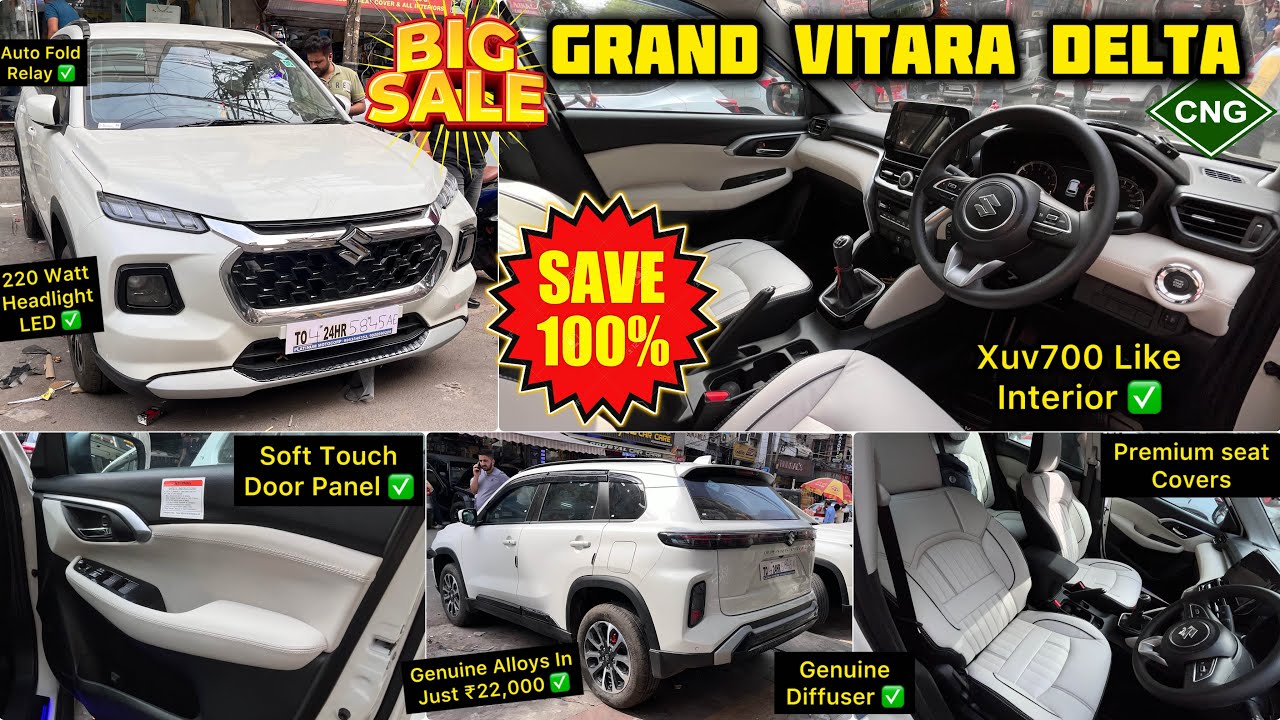 2024 Grand Vitara Delta CNG Modified to Top Model ✅ Grand Vitara Delta CNG Modification