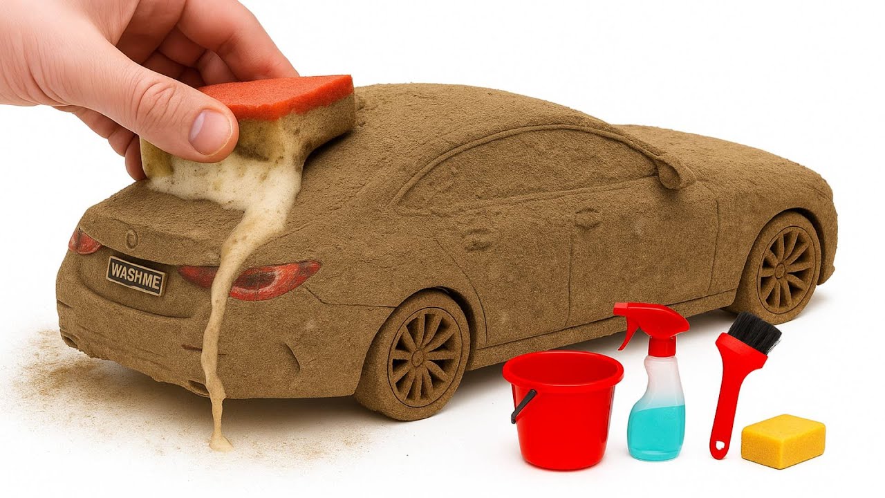 Super Realistic Cleaning of a 1:18 BMW i5 M60 After an Extreme Off-Road Adventure 🥵