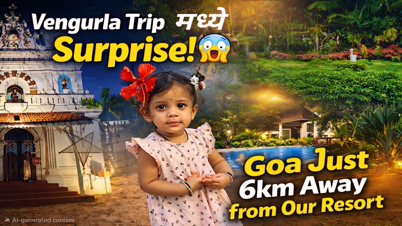 Vengurla Trip Turned into Goa Surprise! 😍 | Part 3 | Tiracol Fort Goa 🏰 | Chullivarcha Chicken 🍗