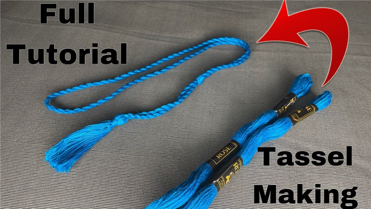 How to Make Twisted Rope।। Jewellery Tassel Making।। Cotton Thread Dori for Necklace।।#craft  #diy