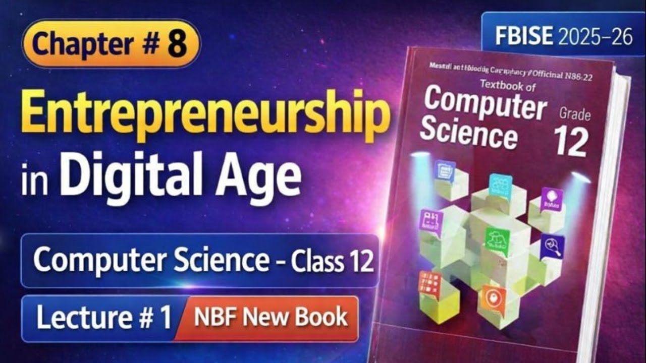 Class 12 Computer Science FBISE | Chapter 8 Entrepreneurship | MVP Full Lecture 1 | NBF 2025–26