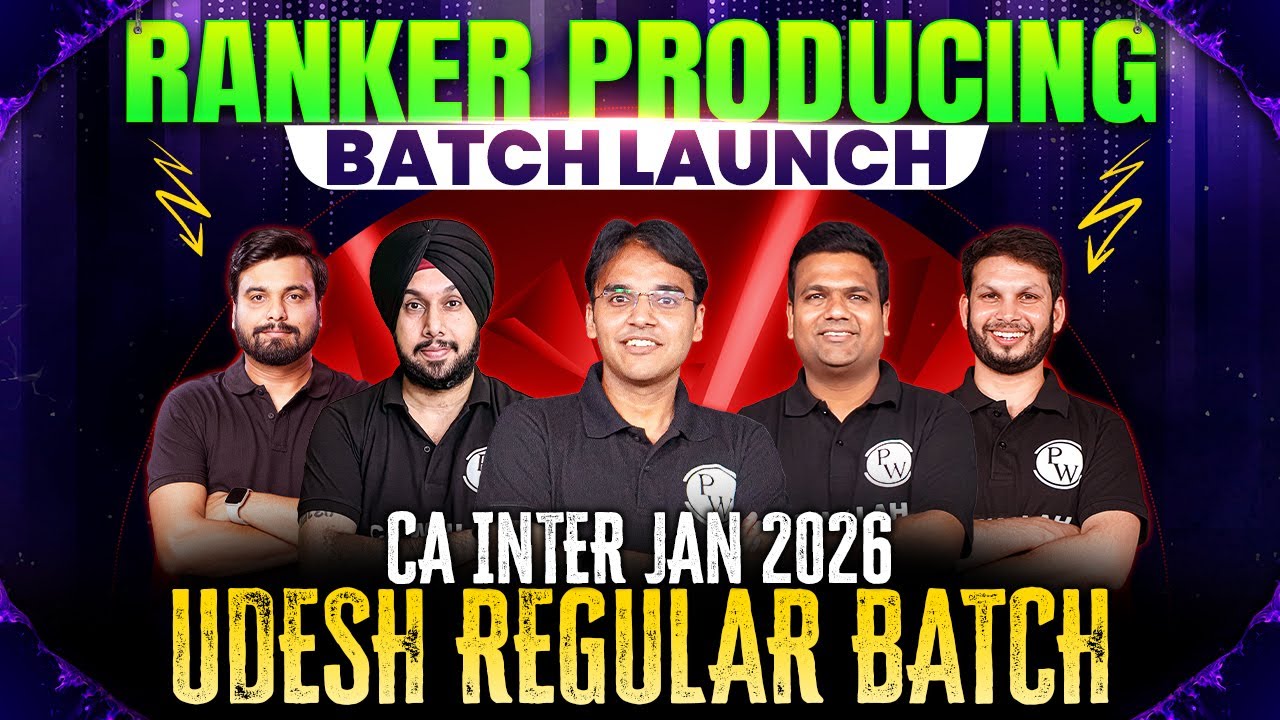 CA Inter Jan 2026 Ranker Producing Batch Launch 🚀🚀 || Udesh Regular Pro and Udesh Regular Batch