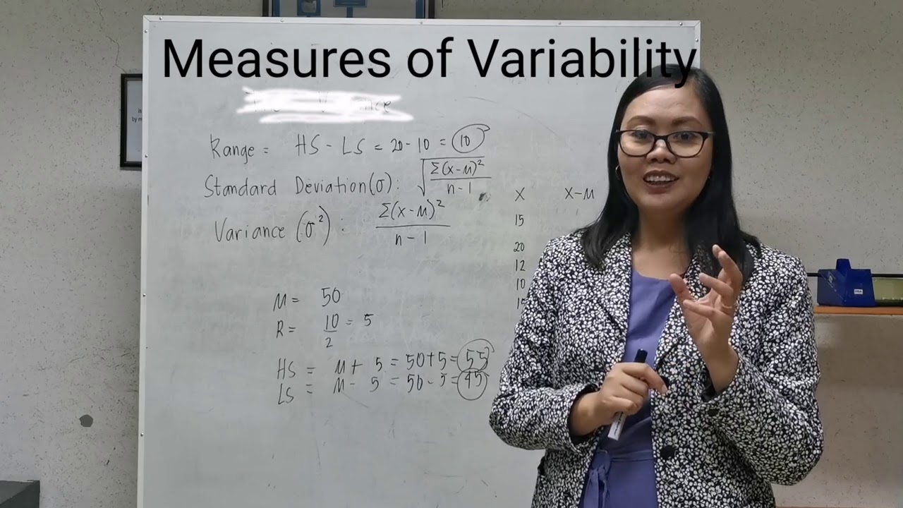 Statistics in Assessment(Measures of Variability)
