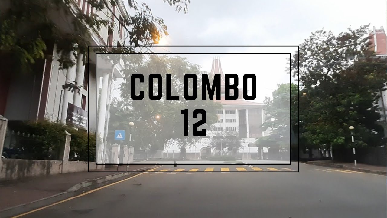 DRIVING THROUGH COLOMBO 12 SRI LANKA | HULTSDORF | ALUTHKADE | GLOOMY WEATHER | RAIN