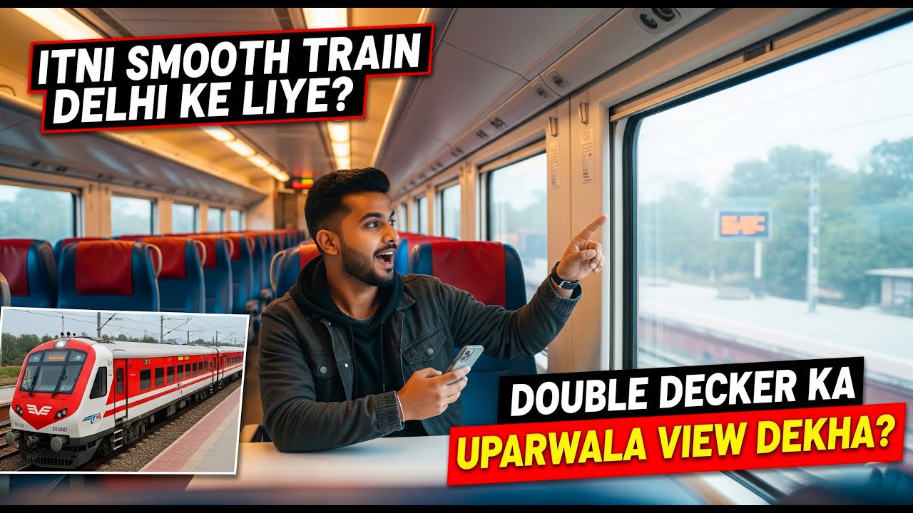 Jaipur Delhi Double Decker | Best Train for Delhi Journey 🚆✨