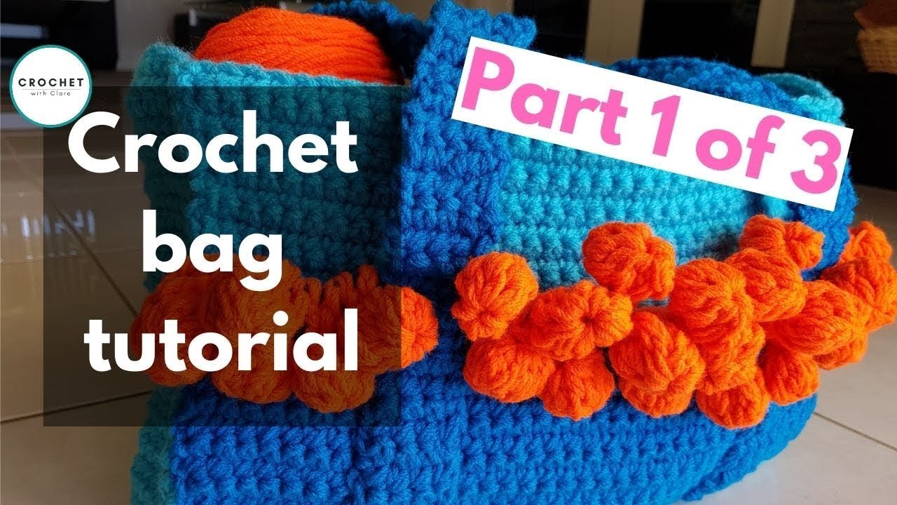 Проект вязания крючком сумки, часть 1 из 3 CAL/Crochet -a-long withclare bag