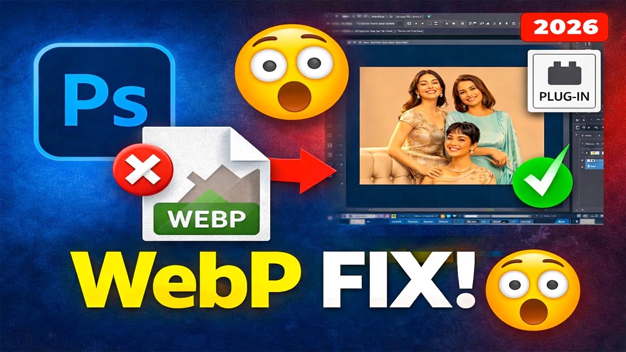 how to install WebP plugin in Photoshop (2026)
