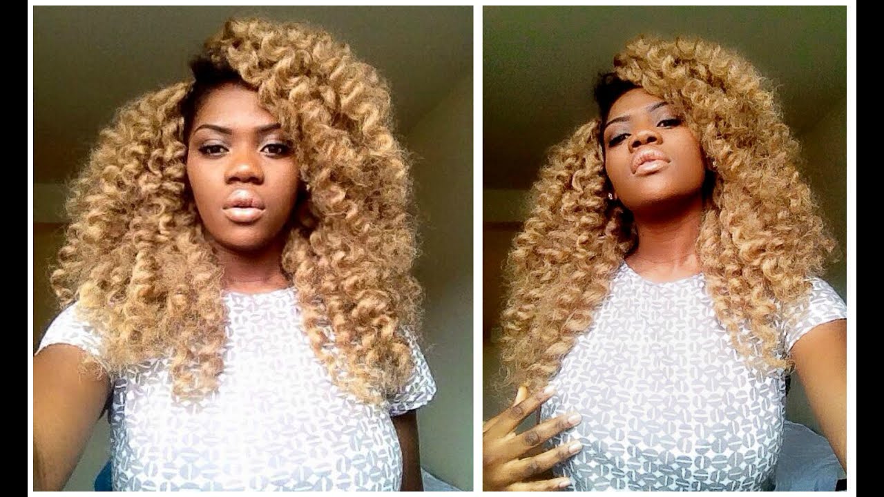Curly Long Luscious Crotchet Braids |Tutorial|
