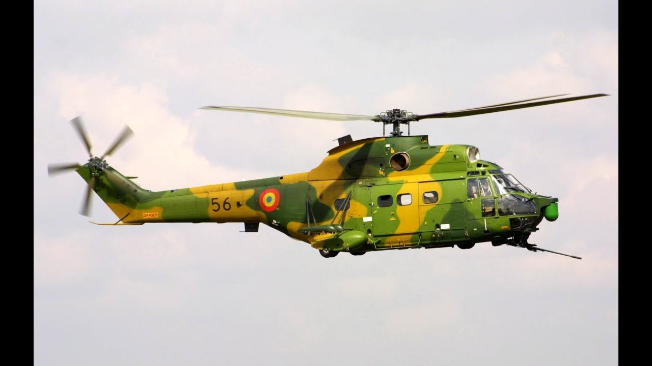 Helicopter IAR 330 demo in Targu Neamt RO PUMA SA330 license.