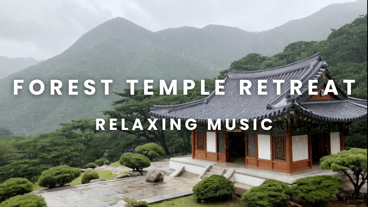 [BGM] Rainy Day Forest Temple Retreat, Relaxing Music