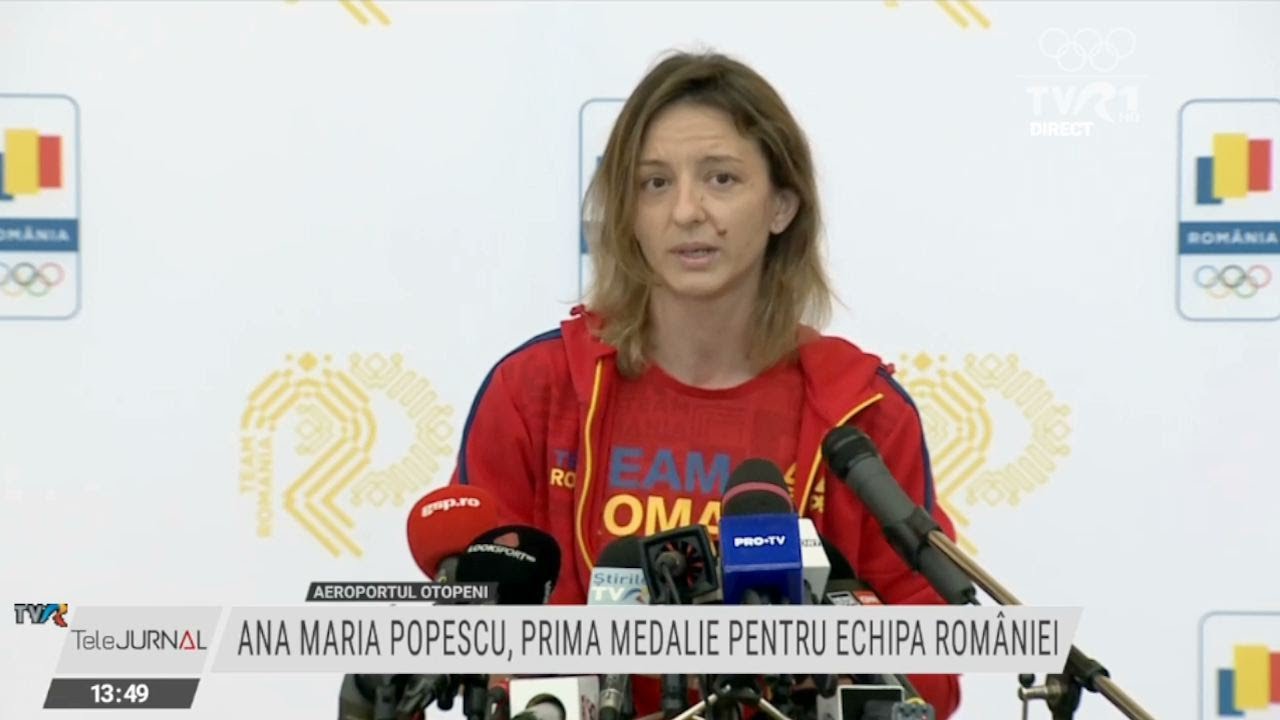 Declaraţii Ana-Maria Popescu, la întoarcerea de la Jocurile Olimpice de la Tokyo (@TVR1)