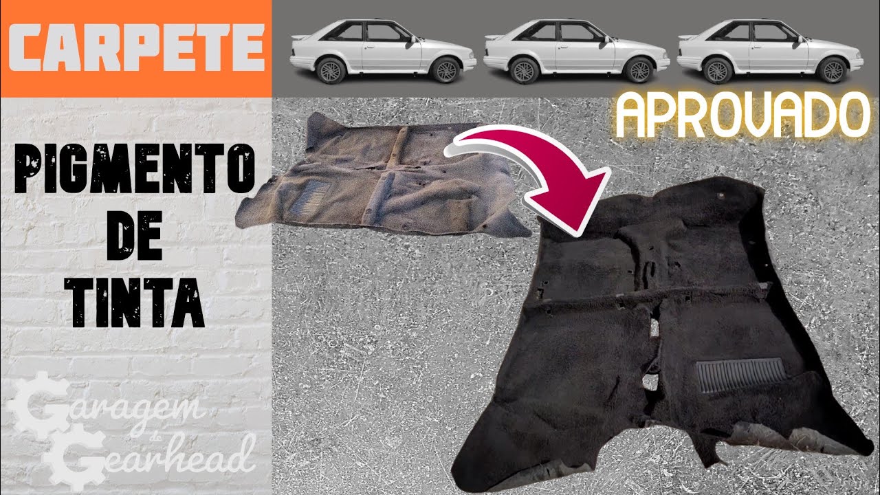 Carpete Automotivo Renovado Gastando POUCO R$ e Fácil de fazer!