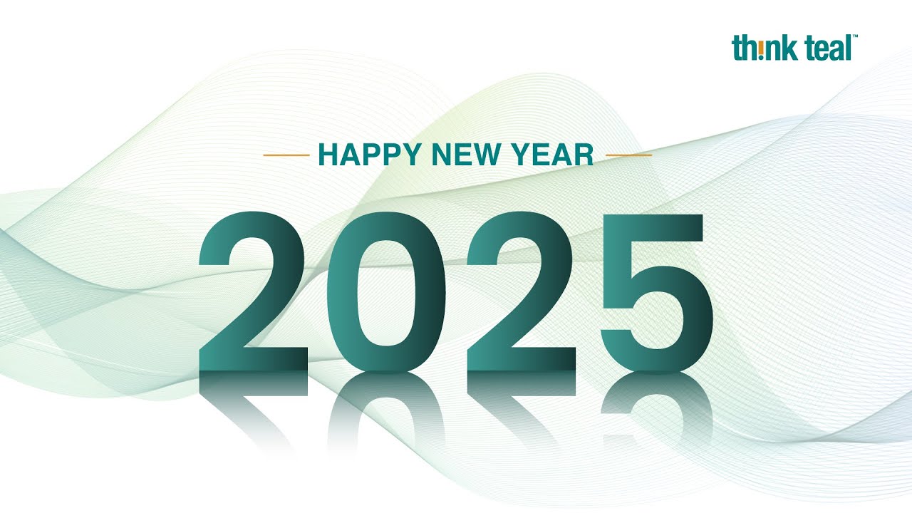 Here&rsquo;s to a brighter 2025. Stay Inspired. Stay Connected. Think Teal.