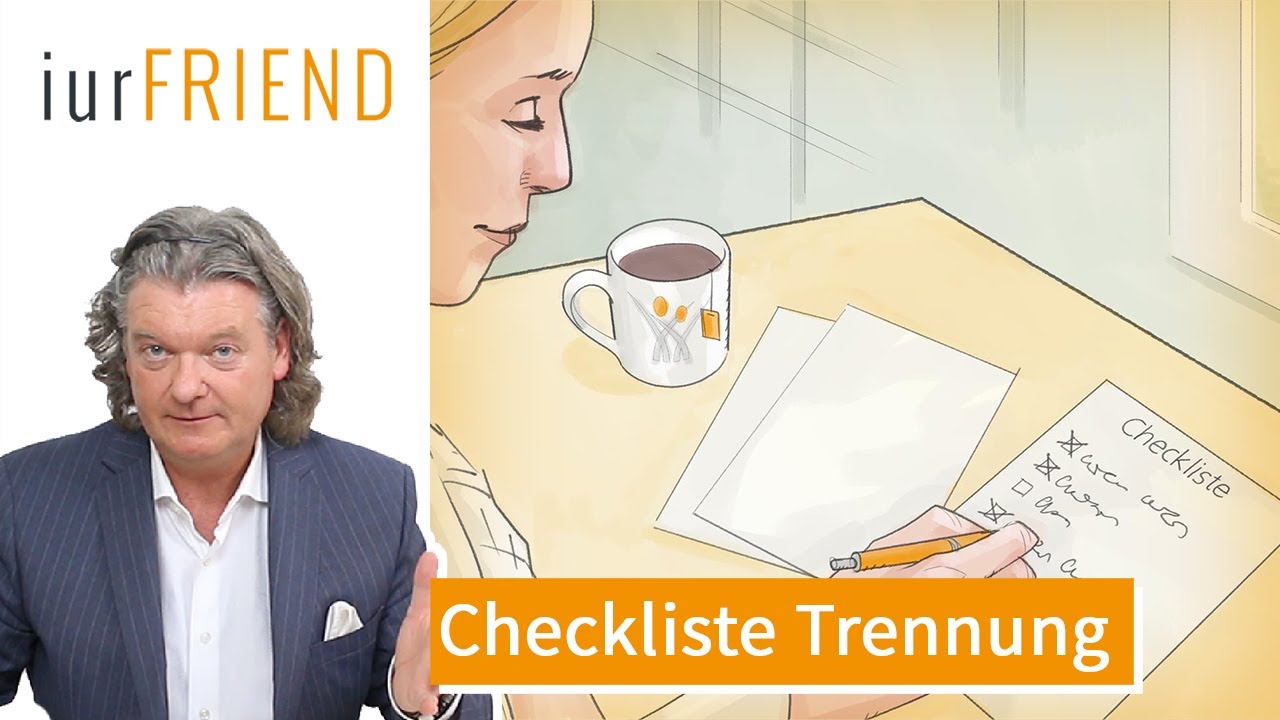 Trennung: Checkliste Trennung