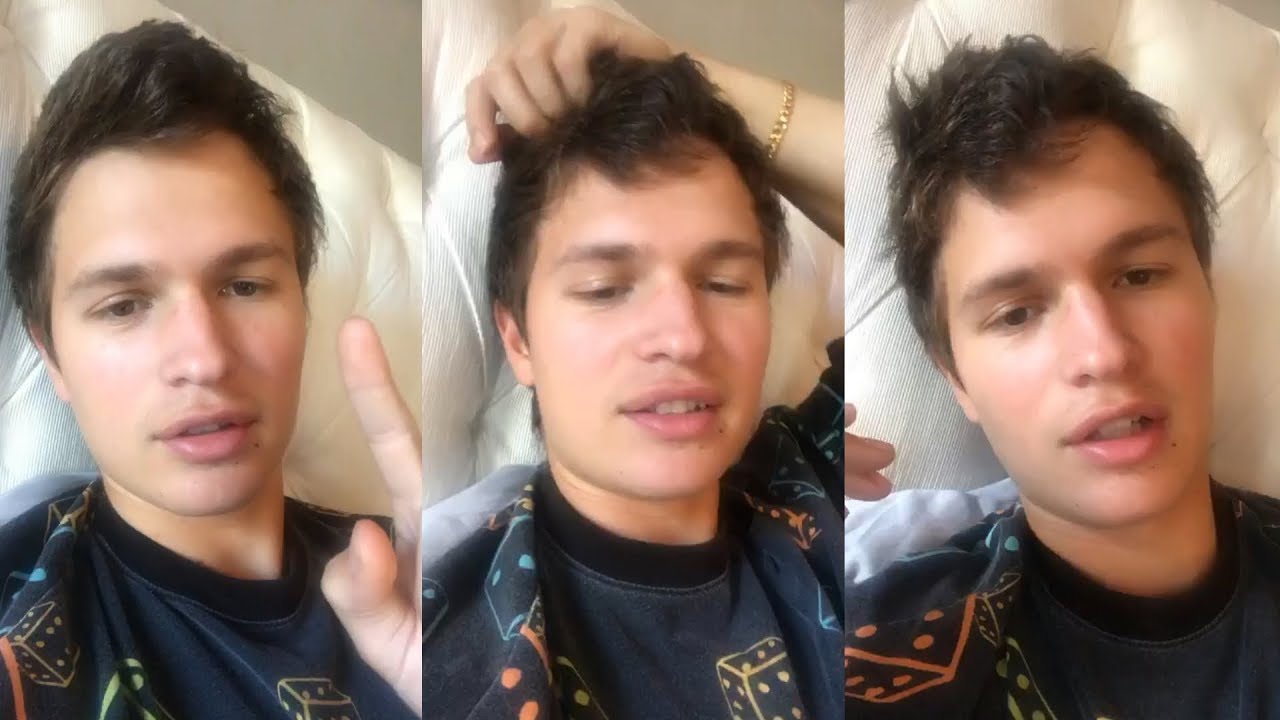 Ansel Elgort | Instagram Live Stream | 29 September 2017