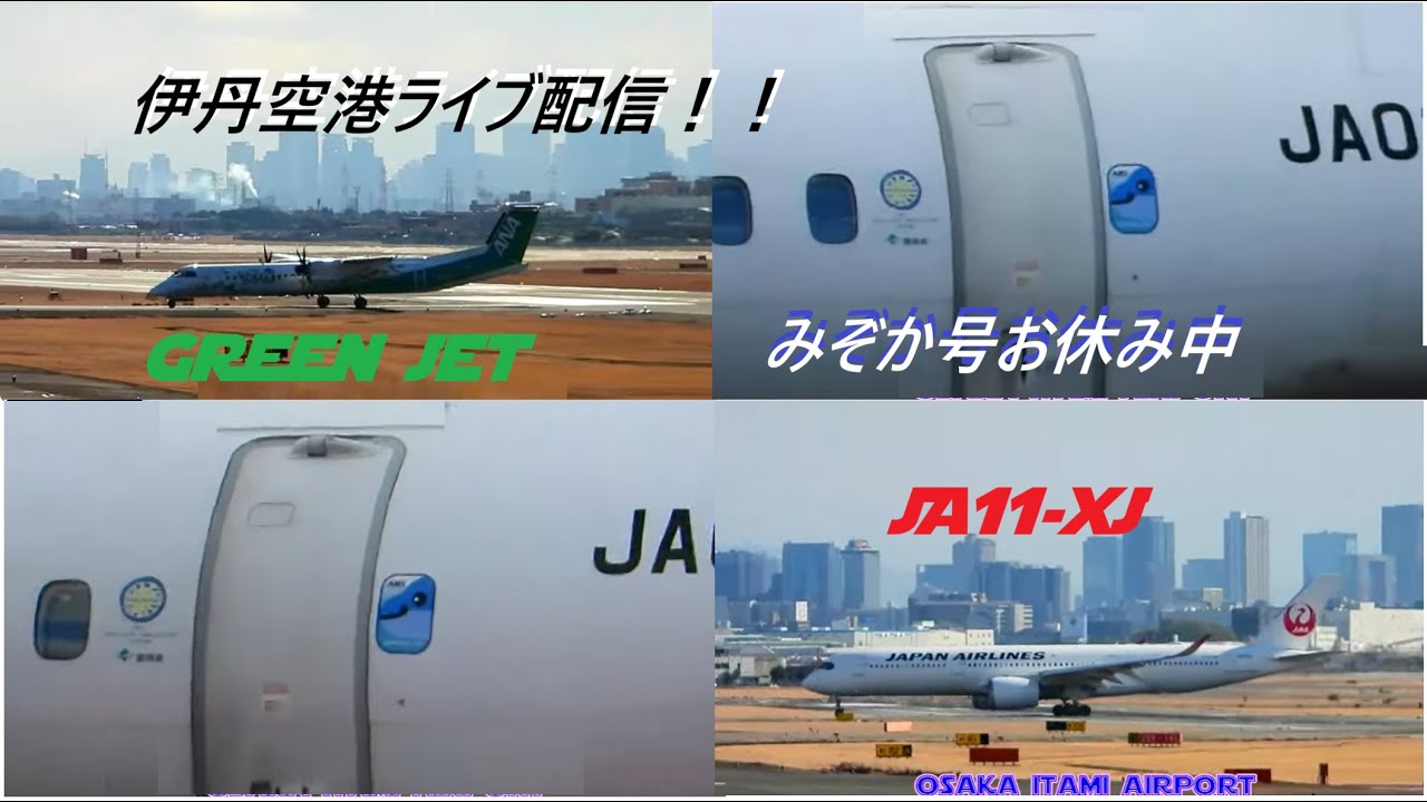 生中継！伊丹空港!!  Plane Spotting Itami Airport 01/29/2026