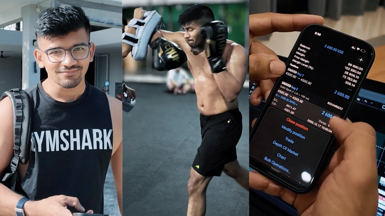 Day in the life of a millionaire trader in Thailand - Trading + Muay Thai