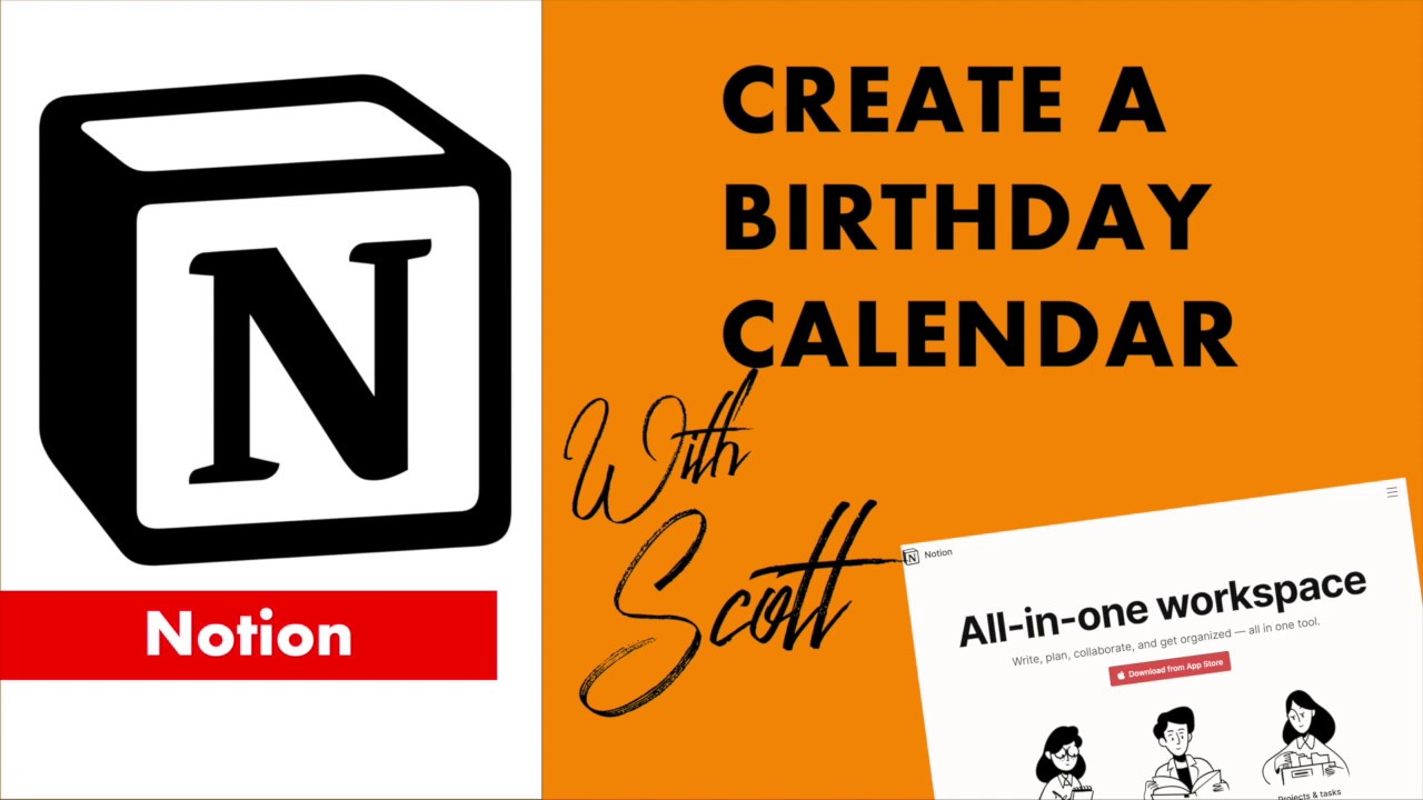 Notion Birthday calendar