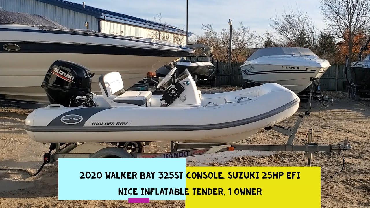 Nice inflatable tender @ GrandSportCenter.com - 2020 Walker Bay 325ST Console with 25HP Suzuki