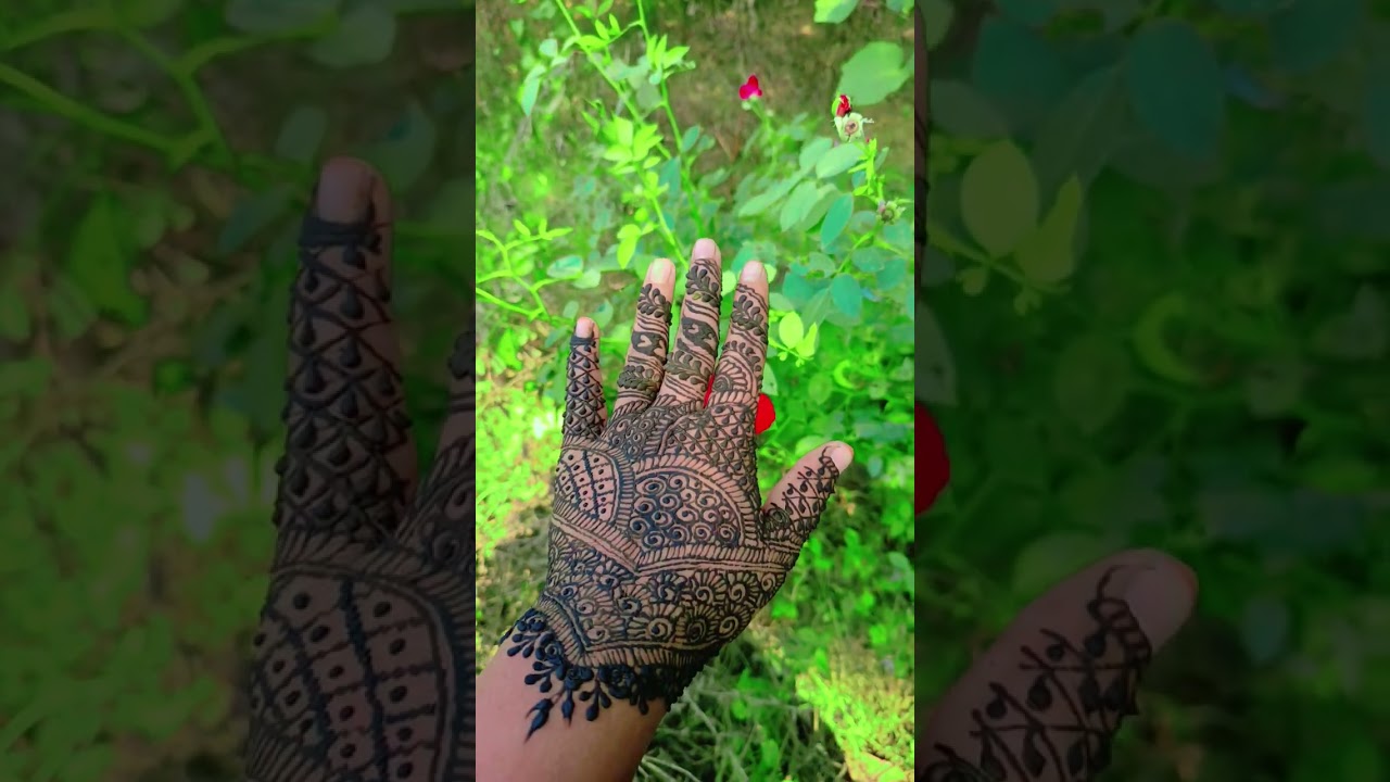 Simple Mehndi Design for Beginners 💚 