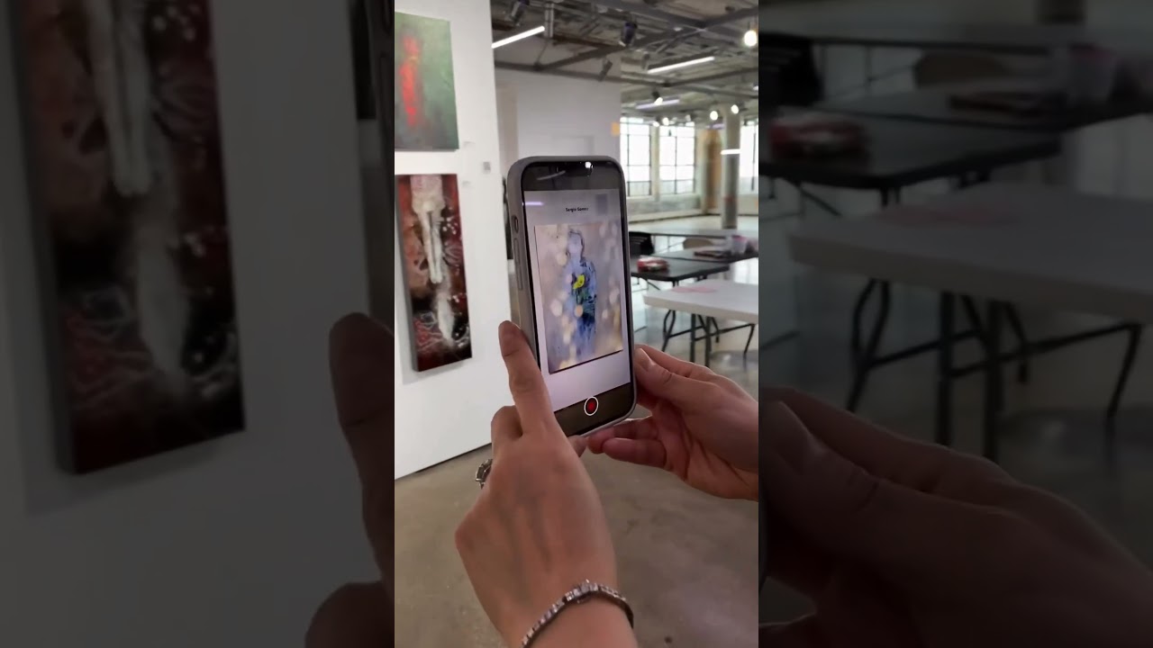 Sergio G&oacute;mez&rsquo;s Augmented reality art powered by @ArtiviveApp #painting #artists #art #artstudio