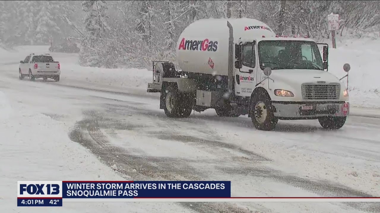 Winter storm hits the Cascades | FOX 13 Seattle
