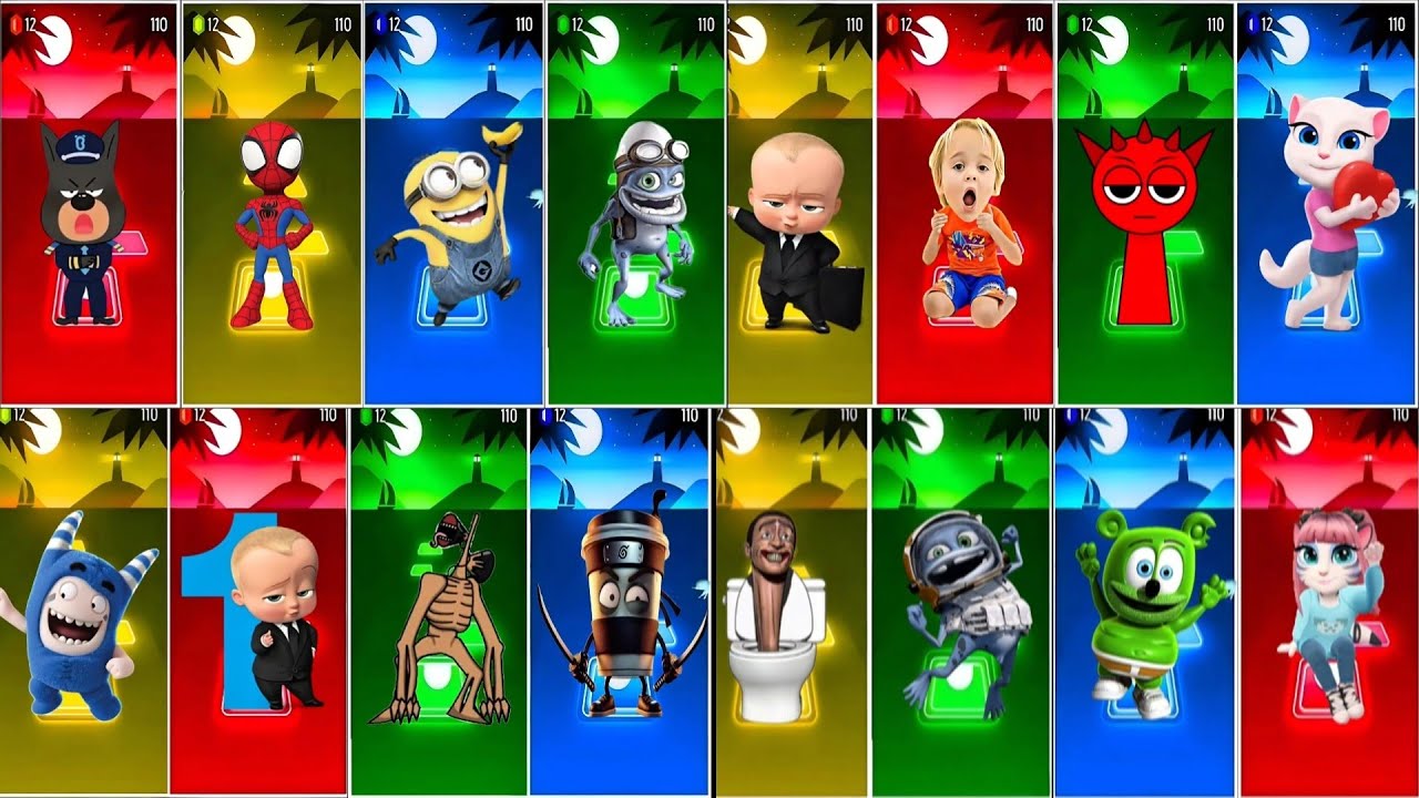 🎮 Which Character Will Win? – Ultimate Cartoon Music Battle! 🎶