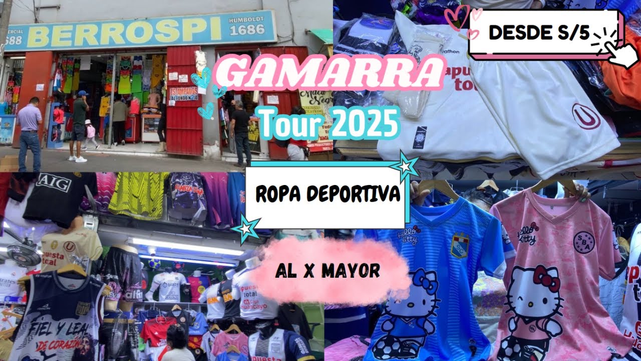 GAMARRA TOUR DE ROPA DEPORTIVA DESDE s/5‼️CENTRO COMERCIAL BERROSPI- LIMA PERÚ